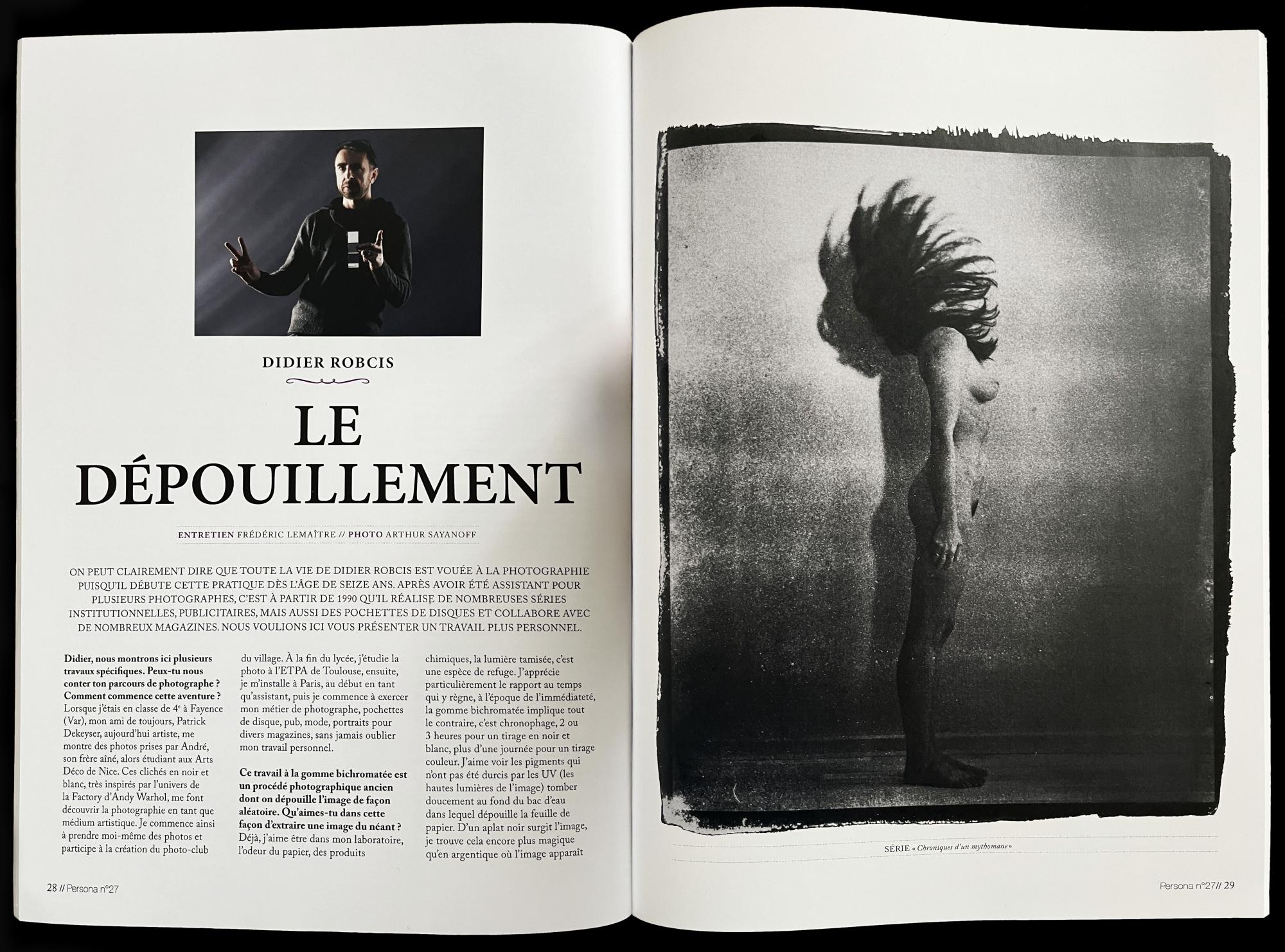 Interview dans la revue Persona